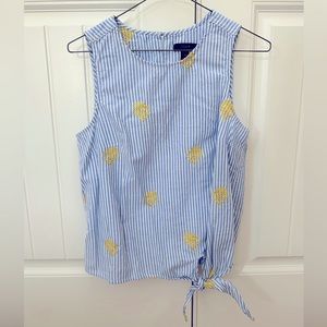 JCrew Tie Top Size Small